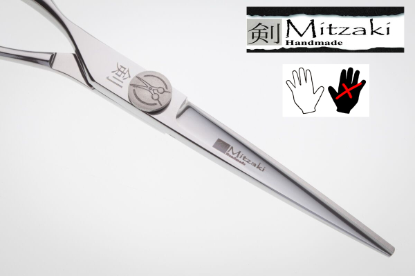 Im Angebot: Linkshandschere MITZAKI-SHIDISHI ,eine Schere für alle Schnitttechniken, fester Fingerhaken,  HOHLSCHLIFF , perfekte Sliceschere
